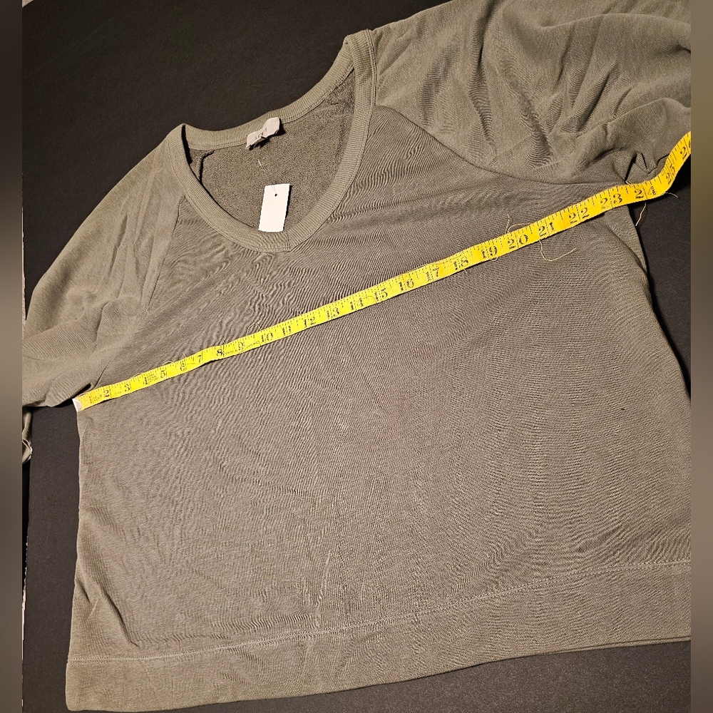 LOFT Olive V-Neck Women's Blouse